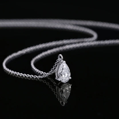 Moissanite Solitaire Necklace - All Cuts