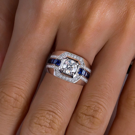 2.68ct Men's Moissanite Ring