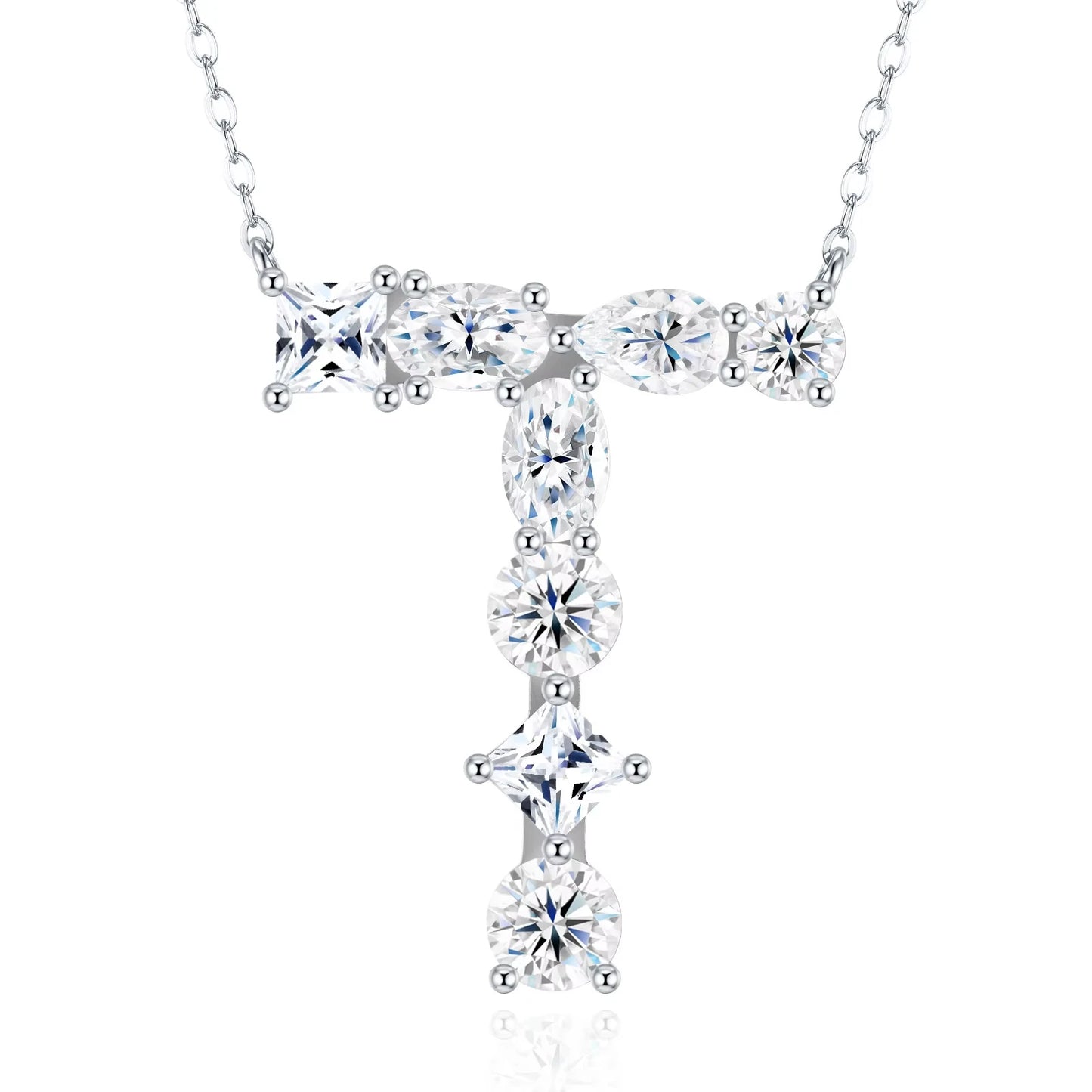 Moissanite Letters Necklace - Luxury Christmas Gift For Women & Men