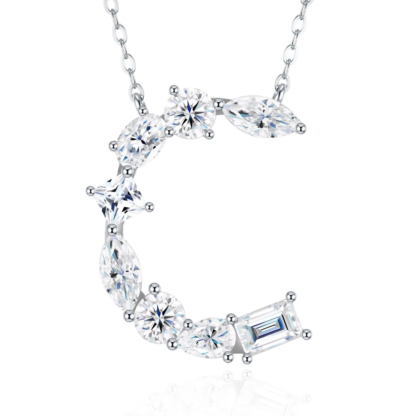 Moissanite Letters Necklace - Luxury Christmas Gift For Women & Men