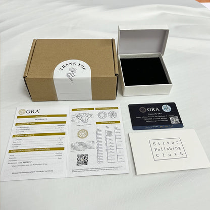 2.5ct Moissanite 5 Stones Moissanite 18k Gold Plated Necklace