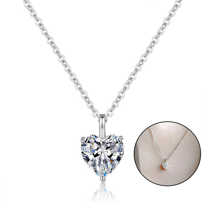 Moissanite Solitaire Necklace - All Cuts