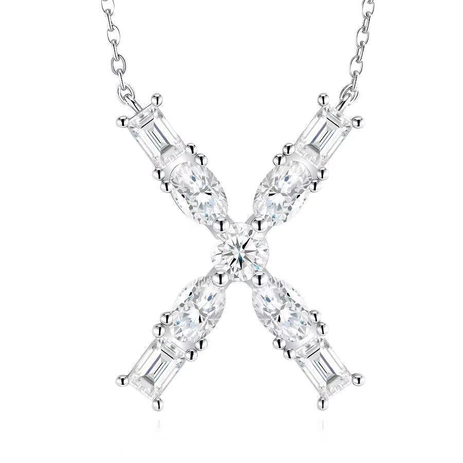 Moissanite Letters Necklace - Luxury Christmas Gift For Women & Men