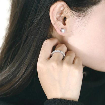 2.2 Carat 3MM Full Circle Row Moissanite Ring