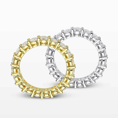 2.2 Carat 3MM Full Circle Row Moissanite Ring