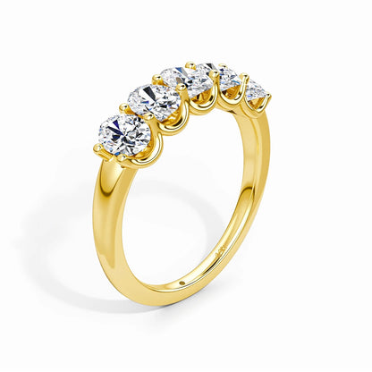 14K Gold 1.5 Carat Moissanite Wedding Band Ring - Anniversary Gift