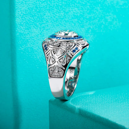 3ct Moissanite Men's Ring - Father's Gift