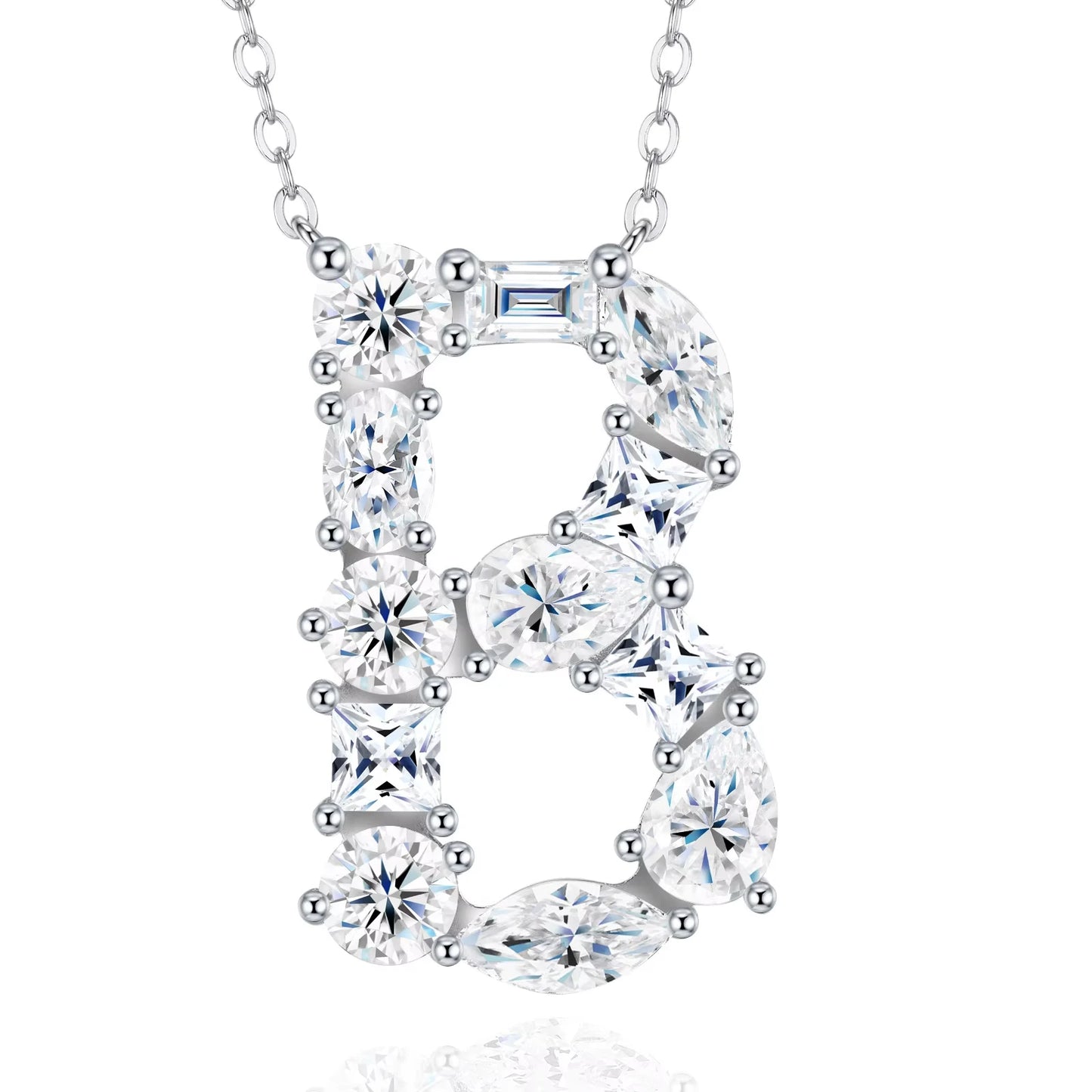 Moissanite Letters Necklace - Luxury Christmas Gift For Women & Men