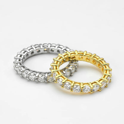 2.2 Carat 3MM Full Circle Row Moissanite Ring