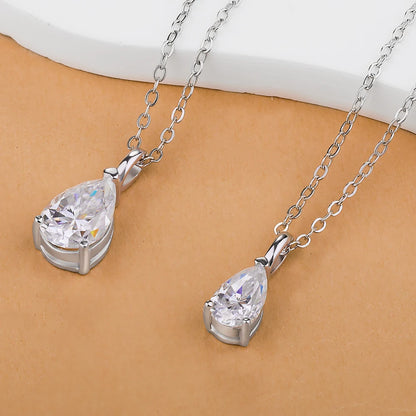 Moissanite Solitaire Necklace - All Cuts