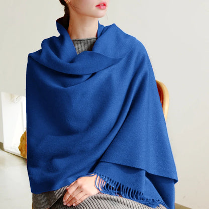 100% Wool Thick Scarf - Christmas Gift For Women & Men