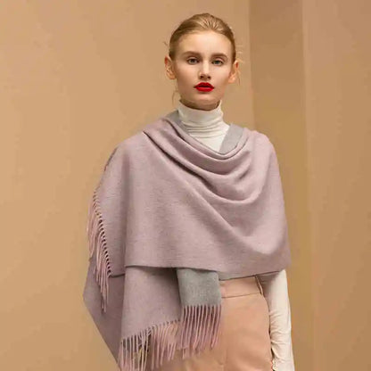 100% Wool Thick Scarf - Christmas Gift For Women & Men