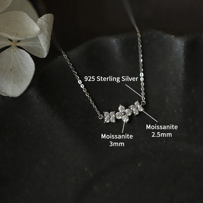 Lumière Clover Necklace – 3 Moissanite Clovers