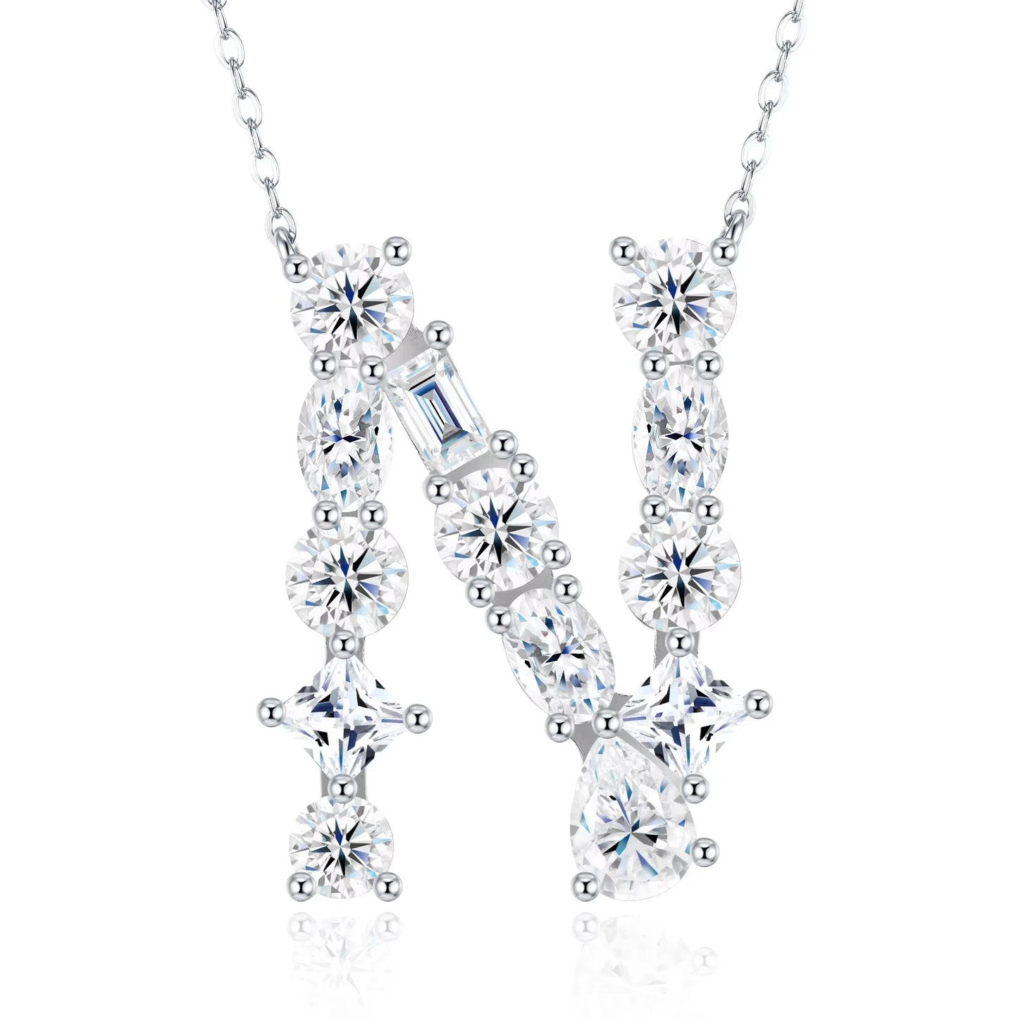 Moissanite Letters Necklace - Luxury Christmas Gift For Women & Men