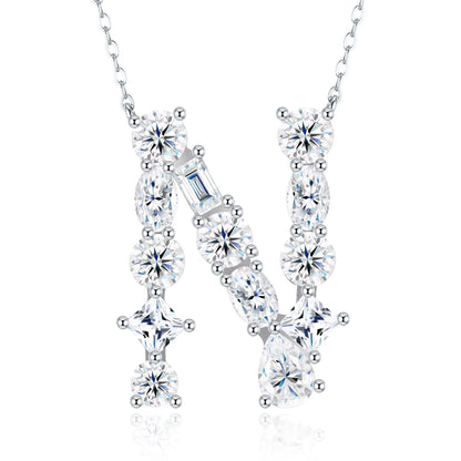 Moissanite Letters Necklace - Luxury Christmas Gift For Women & Men