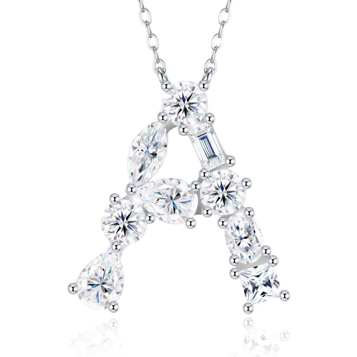 Moissanite Letters Necklace - Luxury Christmas Gift For Women & Men