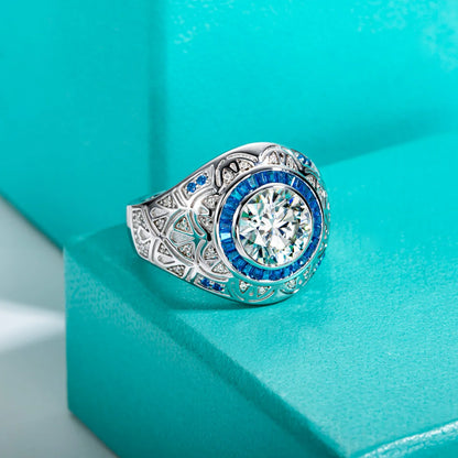 3ct Moissanite Men's Ring - Father's Gift