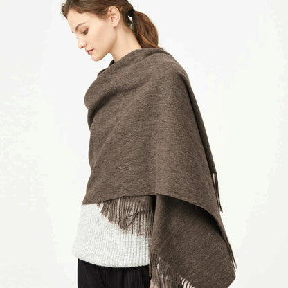 100% Wool Thick Scarf - Christmas Gift For Women & Men