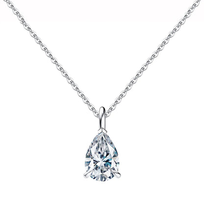 Moissanite Solitaire Necklace - All Cuts