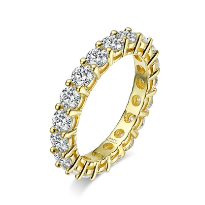 2.2 Carat 3MM Full Circle Row Moissanite Ring