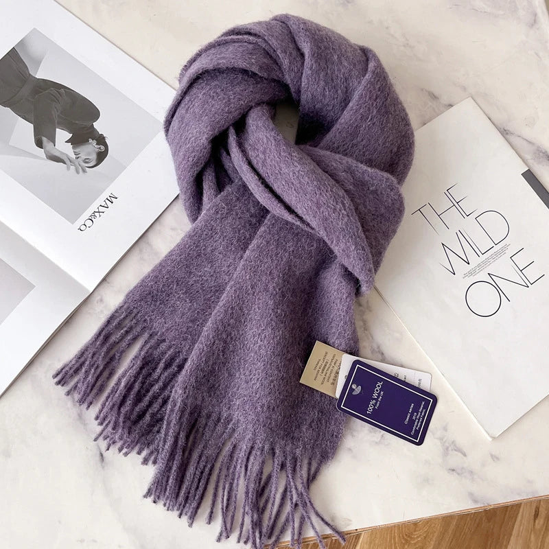 100% Wool Scarf - Christmas Gift for Him