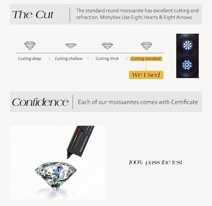 18K Gold Plated Four Leaf Clover Moissanite Bracelet - Gift for Her