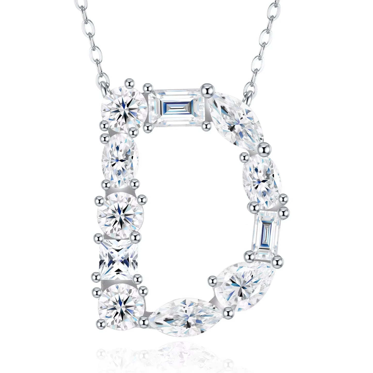 Moissanite Letters Necklace - Luxury Christmas Gift For Women & Men