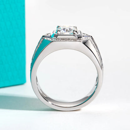 2.68ct Men's Moissanite Ring