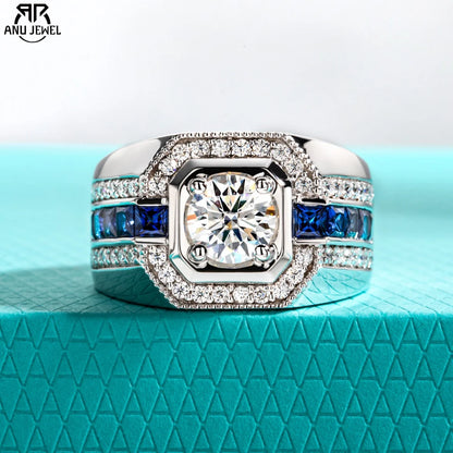 2.68ct Men's Moissanite Ring