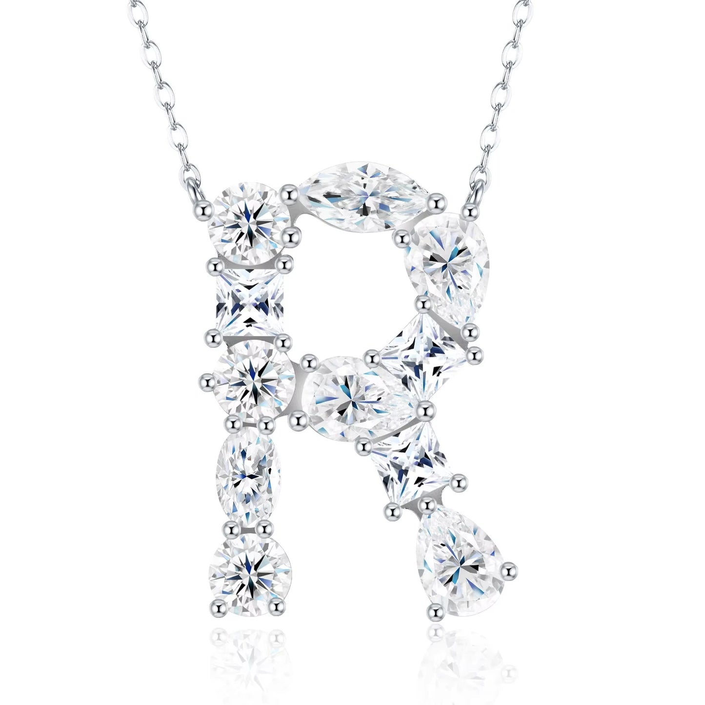 Moissanite Letters Necklace - Luxury Christmas Gift For Women & Men