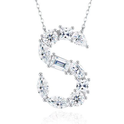 Moissanite Letters Necklace - Luxury Christmas Gift For Women & Men